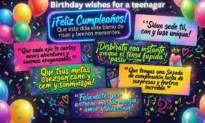 Birthday wishes for a teenager