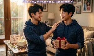 Birthday Wishes for a Twin Brother