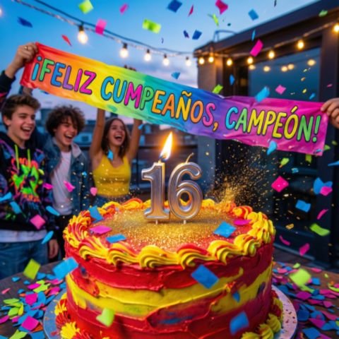 Deseos de cumpleaños para un joven de 16 años