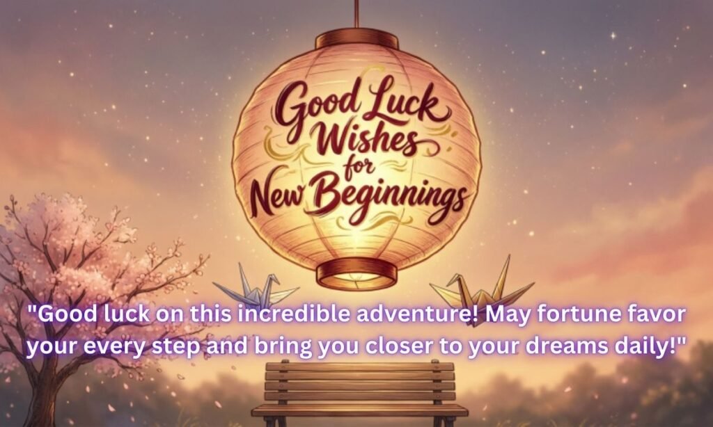 Good Luck Wishes for New Beginnings