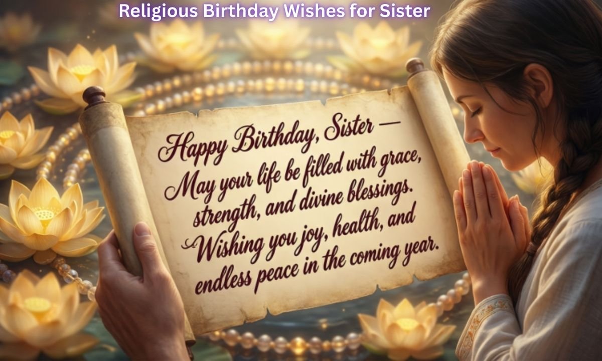 Religious Birthday Wishes for Sister