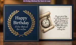 Touching Birthday Wishes for Son-in-Law He'll Actually Love