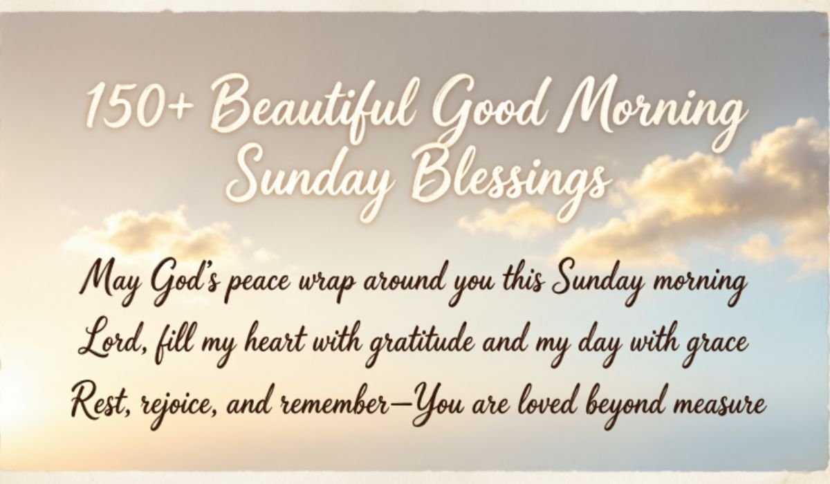 Good Morning Sunday Blessings