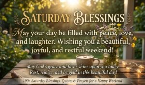 Saturday Blessings, Images, Quotes, and Prayers for a Happy Weekend